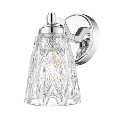 Z-Lite 1 Light Wall Sconce, Chrome