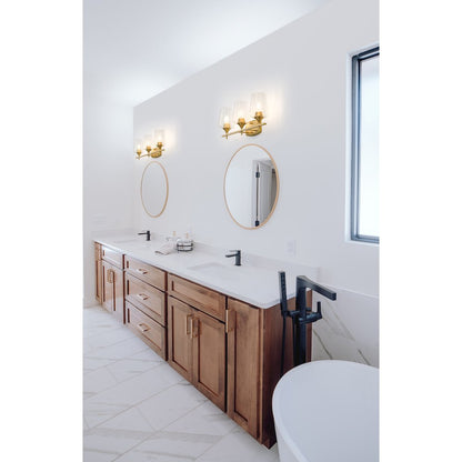 Z-Lite 3 Light Vanity, Burnished Brass