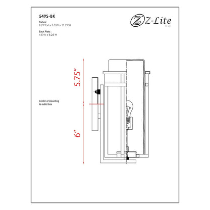Z-Lite 1 Light Outdoor Wall Light