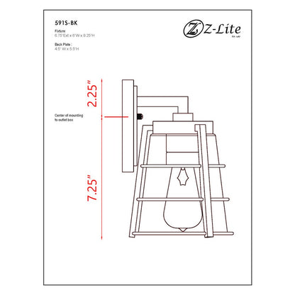 Z-Lite 1 Light Outdoor Wall Light