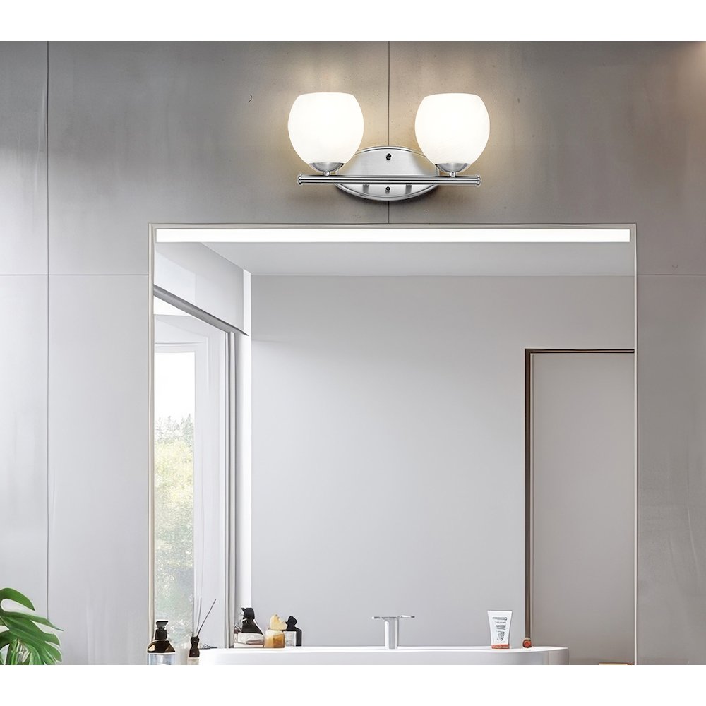 Z-Lite 2 Light Vanity, Brushed Nickel