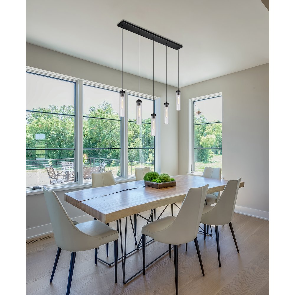 Z-Lite 5 Light Linear Chandelier