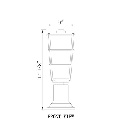 Z-Lite 1 Light Outdoor Pier Mounted Fixture