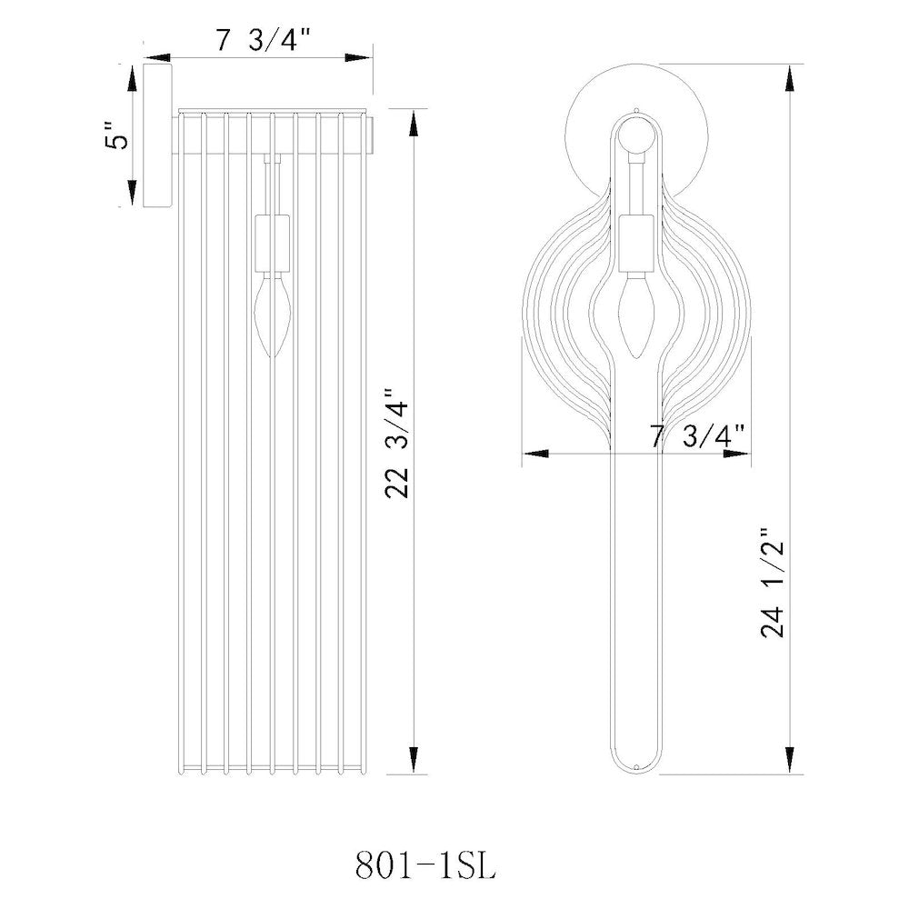 Z-Lite 1 Light Wall Sconce