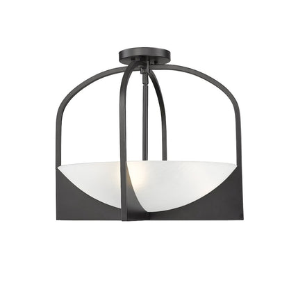 Z-Lite 4 Light Semi Flush Mount