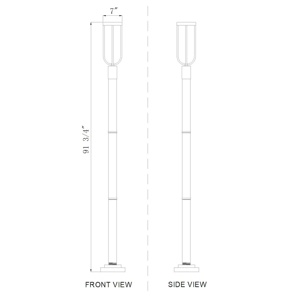 Z-Lite 1 Light Outdoor Post Mounted Fixture