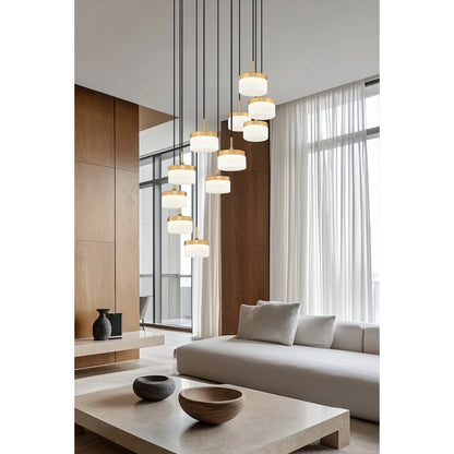 Z-Lite 11 Light Chandelier, Modern Gold