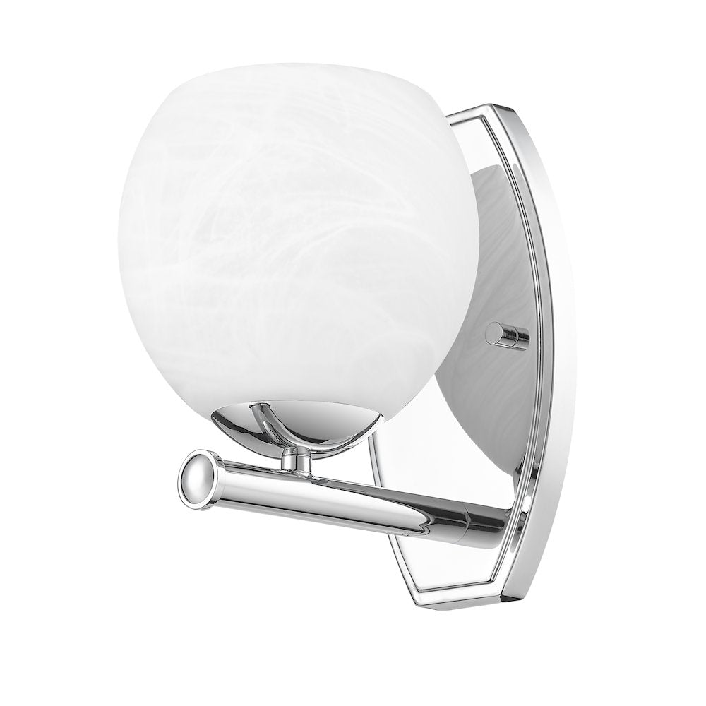 Z-Lite 1 Light Wall Sconce, Chrome