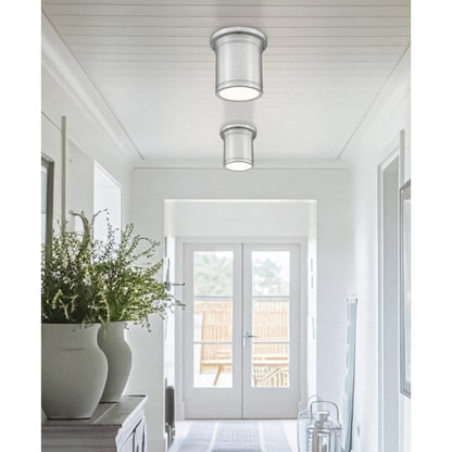 Z-Lite 1 Light Flush Mount, Brushed Nickel