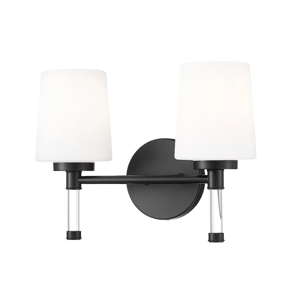 Z-Lite 2 Light Vanity, Matte Black