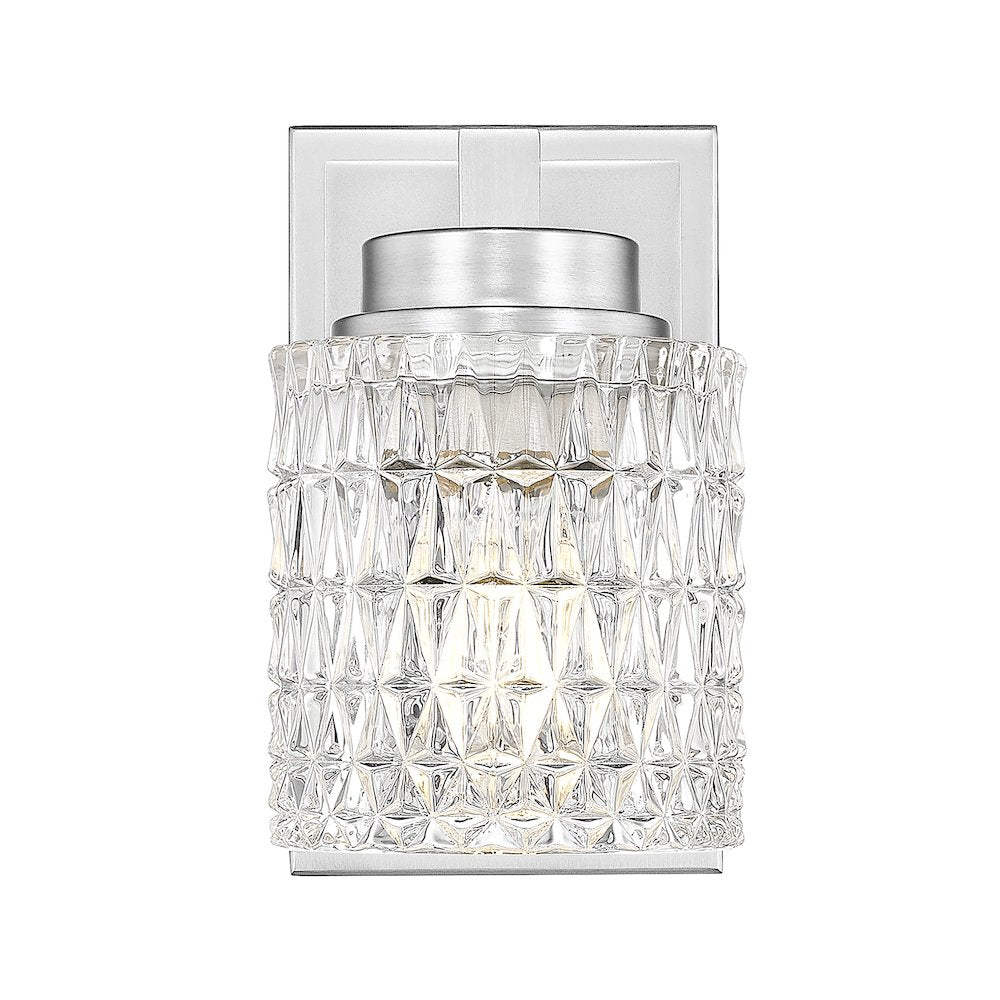 Z-Lite 1 Light Wall Sconce, Brushed Nickel