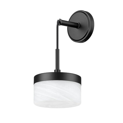 Z-Lite 1 Light Wall Sconce, Matte Black