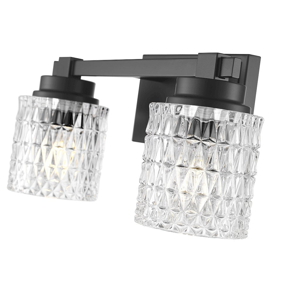 Z-Lite 2 Light Vanity, Matte Black