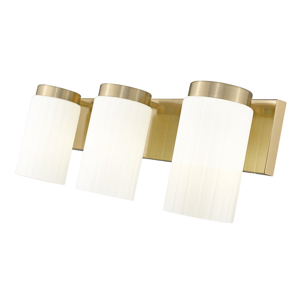Z-Lite Burk 3 Light Vanity, Luxe Gold