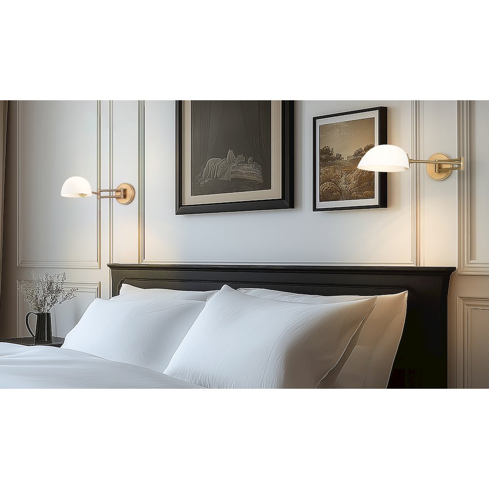 Z-Lite 1 Light Wall Sconce, Modern Gold