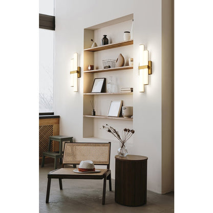 Z-Lite Zane 2 Light Vanity in Modern Gold Frame Finish