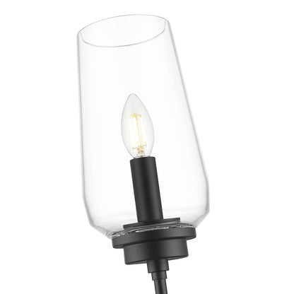 Z-Lite 1 Light Wall Sconce, Matte Black