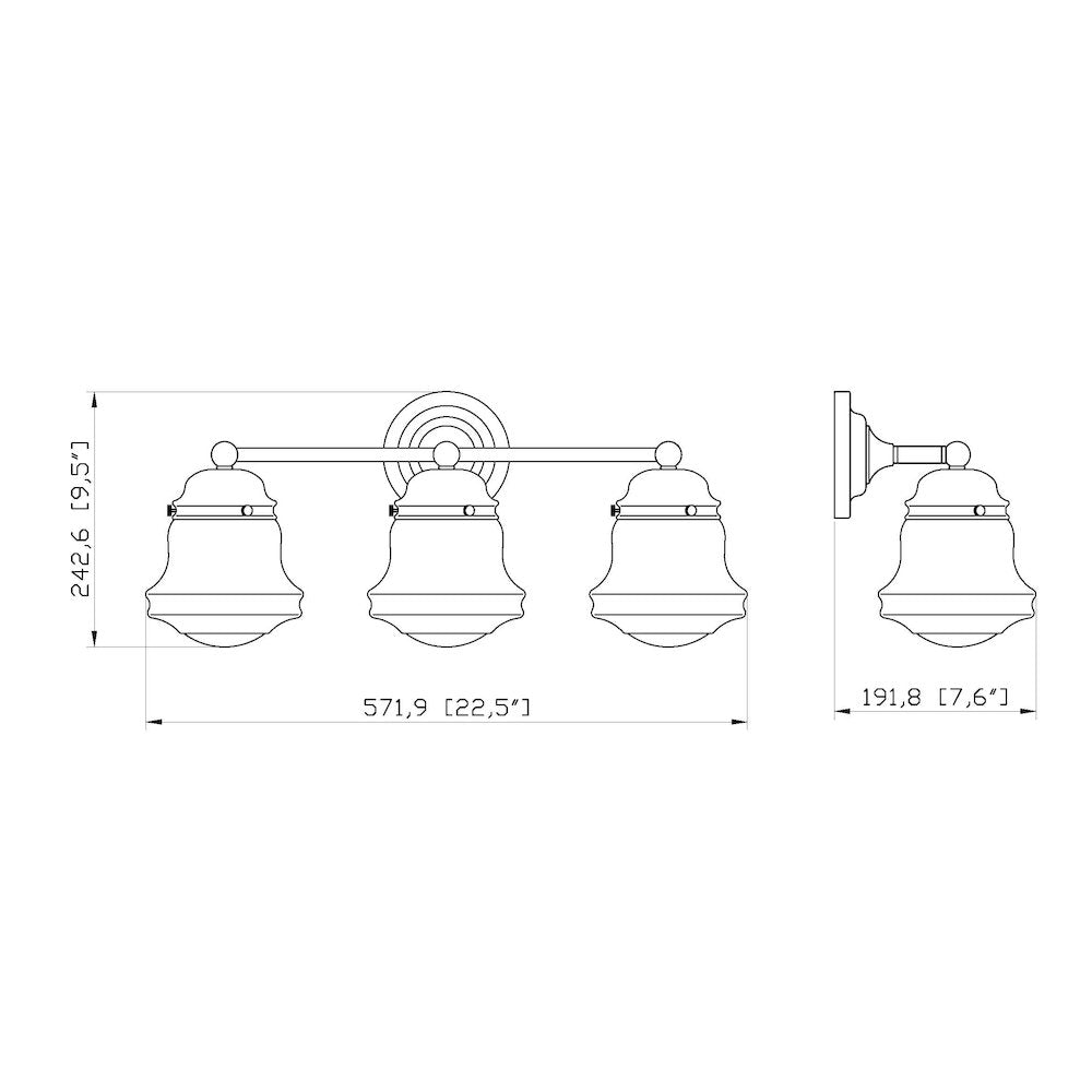 Z-Lite 3 Light Vanity