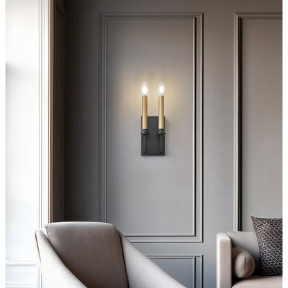 Z-Lite 1 Light Wall Sconce, Matte Black