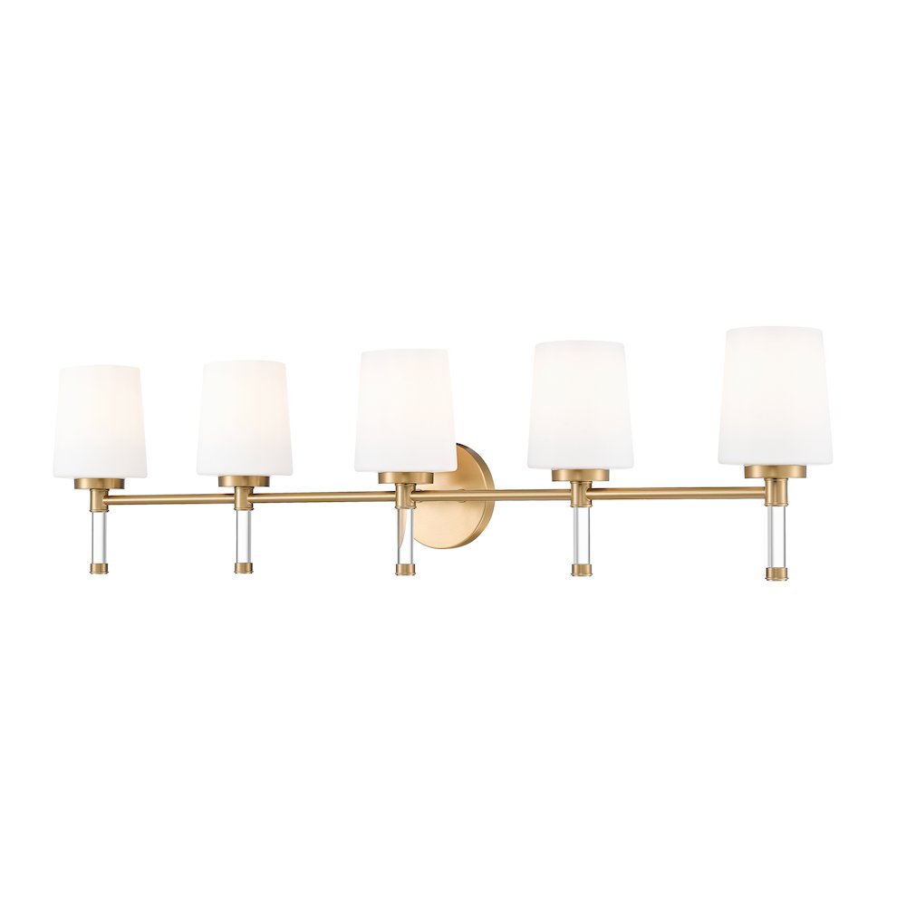 Z-Lite 5 Light Vanity, Modern Gold