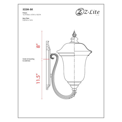Z-Lite 2 Light Outdoor Wall Light