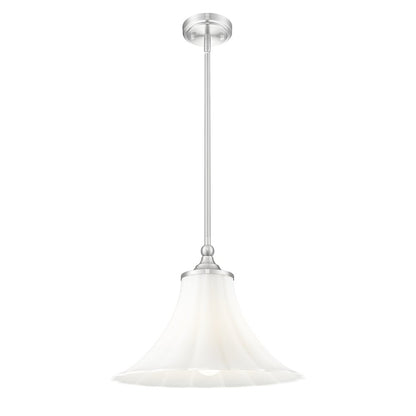 Z-Lite 1 Light Pendant, Brushed Nickel