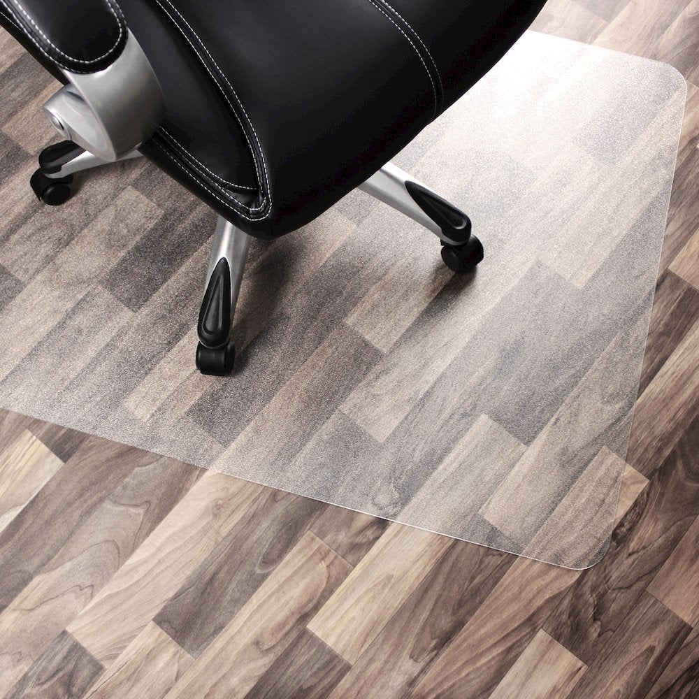 Rectangular Polycarbonate Chair Mat Hard Floors and Carpet Tiles - 48" x 53"