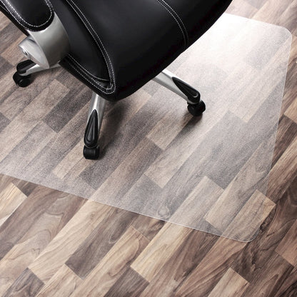 Rectangular Polycarbonate Chair Mat Hard Floors and Carpet Tiles - 48" x 53"