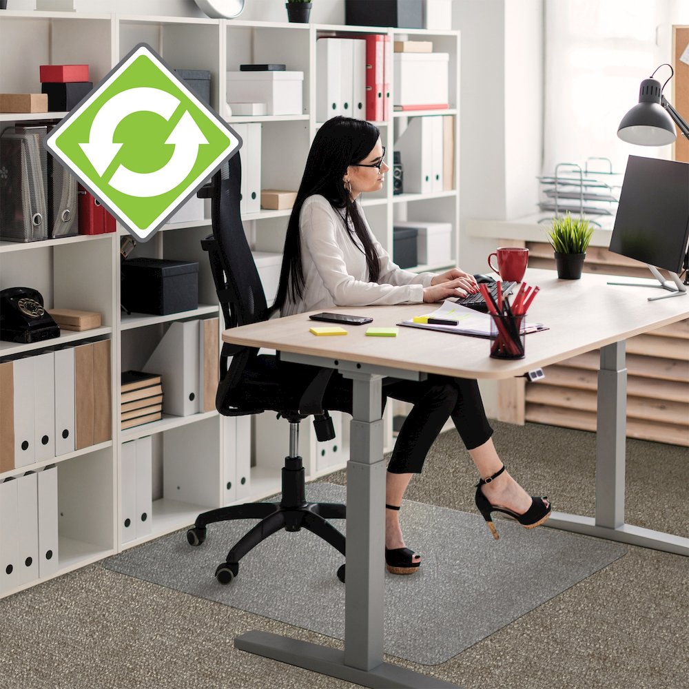 Rectangular Chair Mat for Carpets up to 3/8" - 36" x 48"