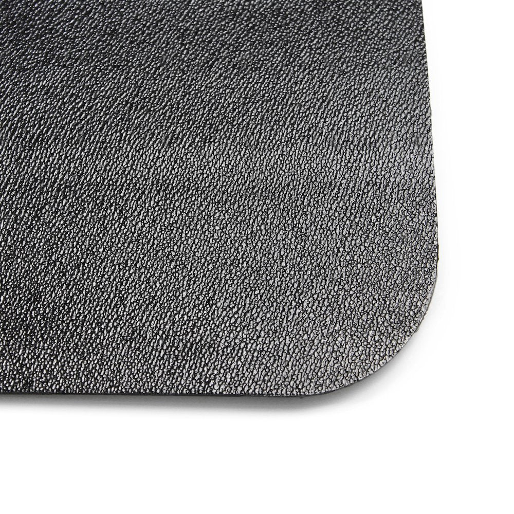 Black Vinyl Rectangular Chair Mat for Hard Floor - 29.5" x 47"