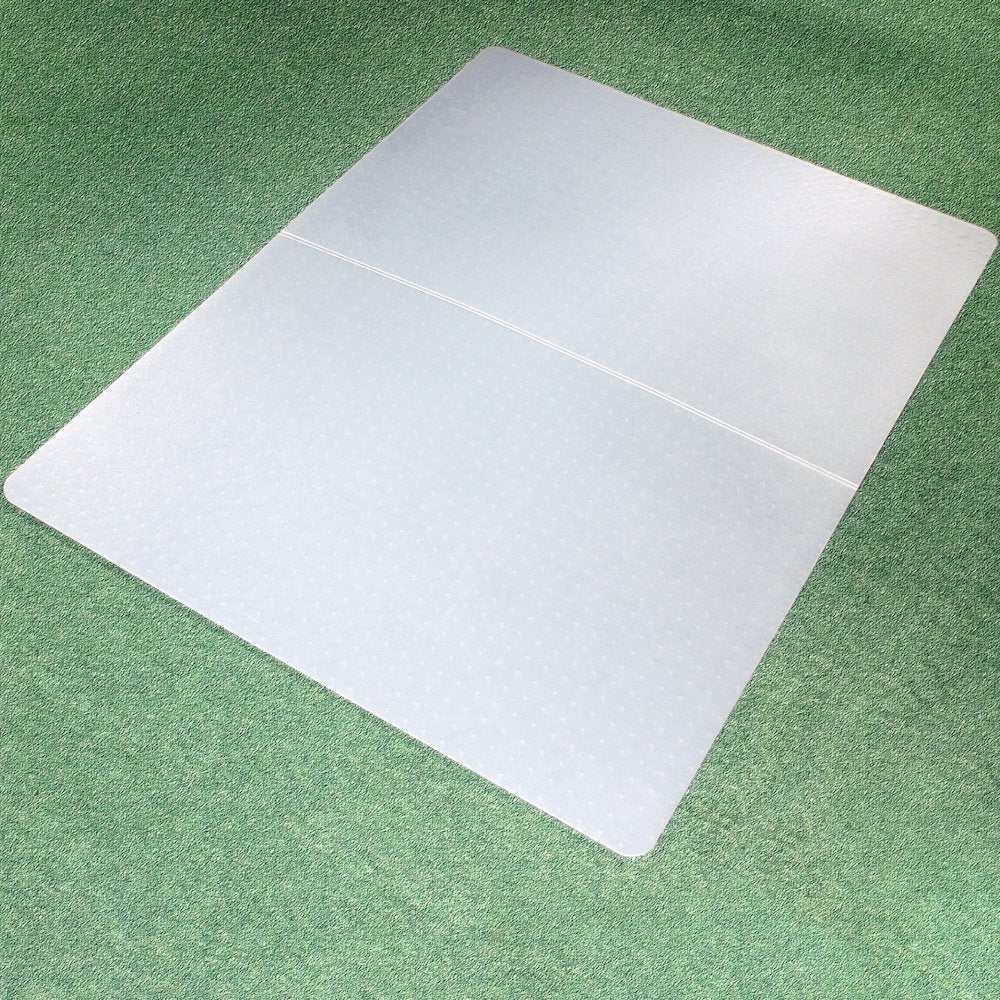 Cleartex Polypropylene Rectangular Foldable Chair Mat for Carpets - 46" x 57"