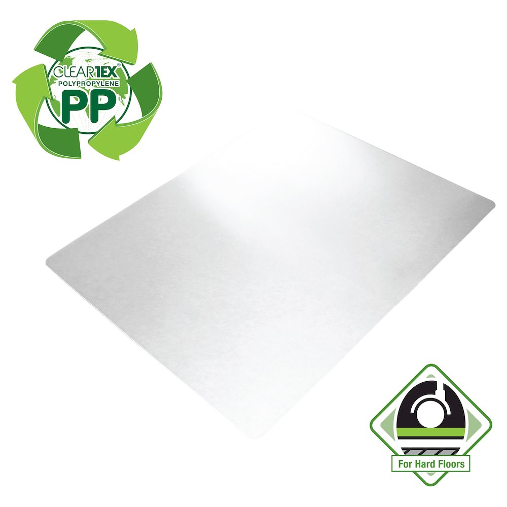 Rectangular Anti Slip Chair Mat for Hard Floors - 29" x 46"