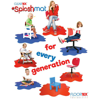 Blue Multi-Purpose Mat for Carpets - 40" x 40"