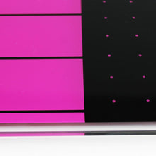 Glacier Violet & Black Plan & Grid Glass Dry Erase Board - 17" x 23"
