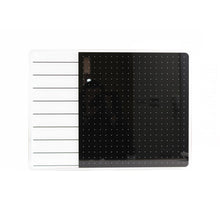 Glacier White & Black Plan & Grid Glass Dry Erase Board - 17" x 23"