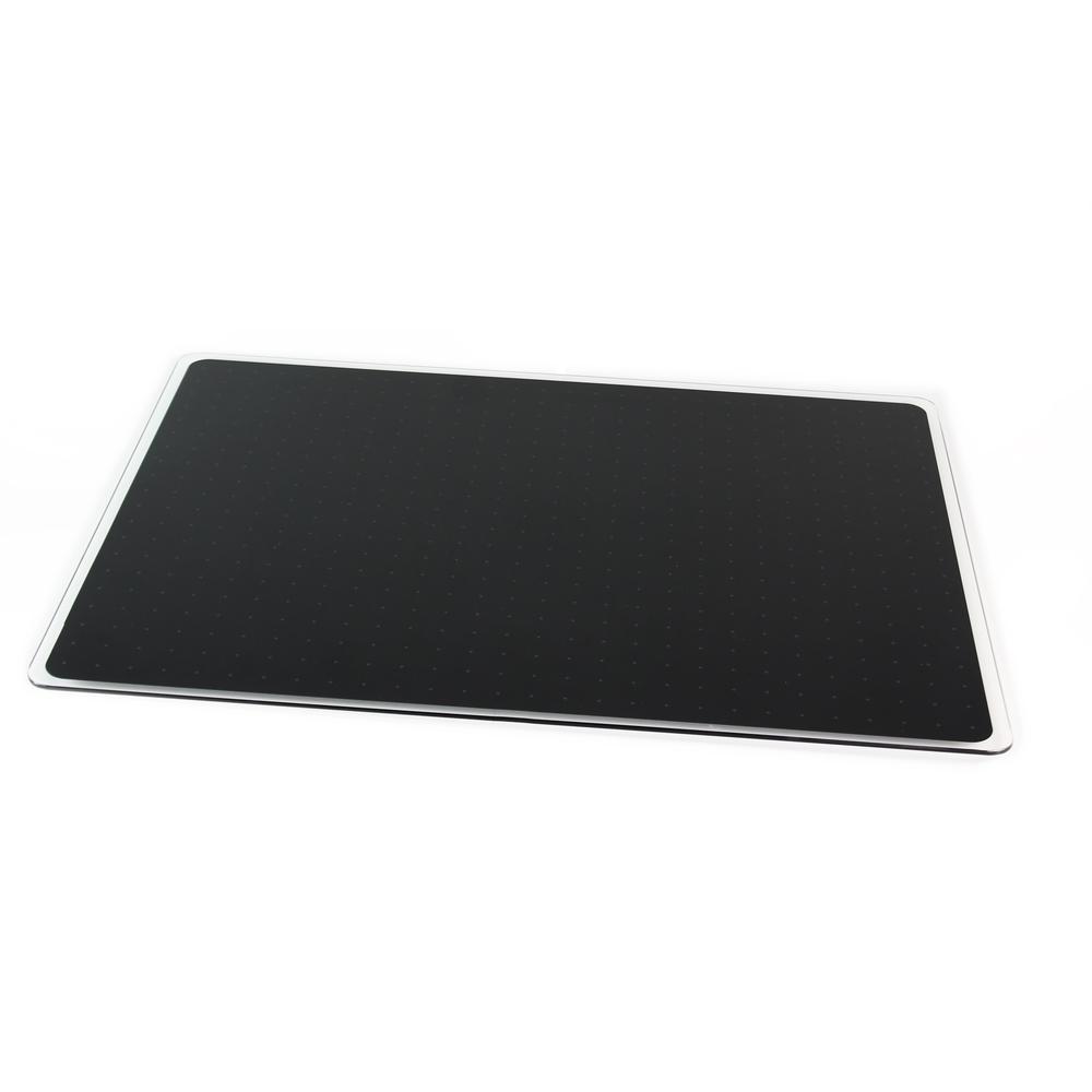 Glacier Black Multi-Purpose Grid Glass Dry Erase Board 24" x 36"