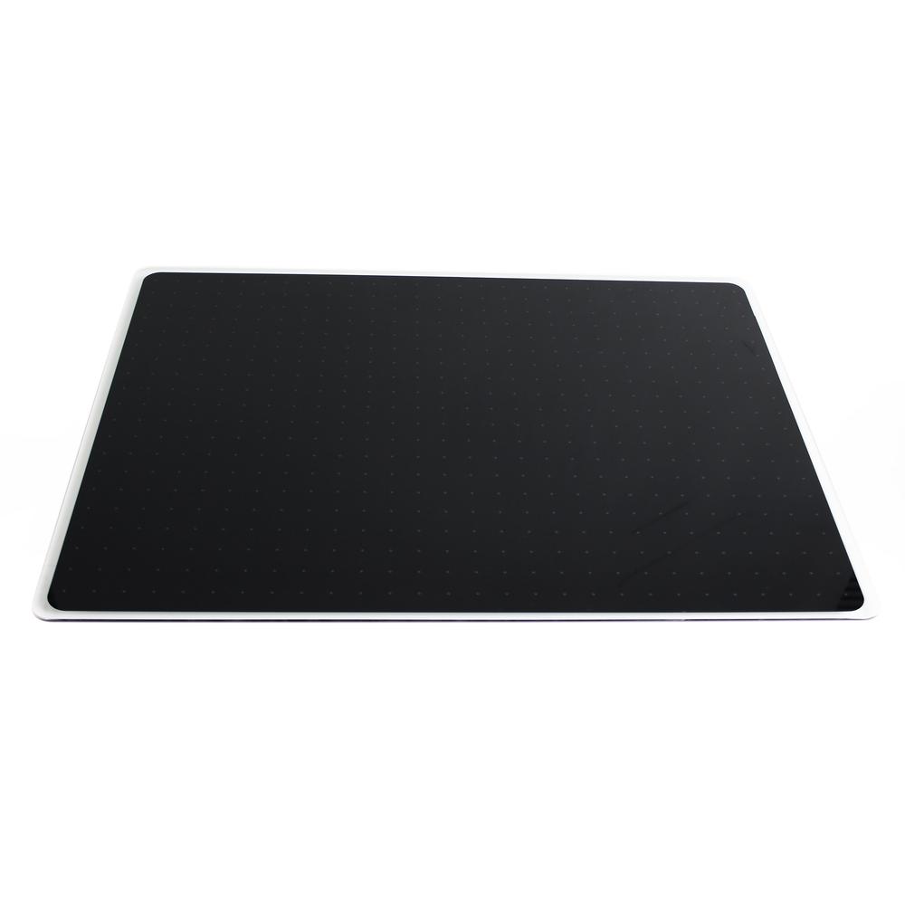 Glacier Black Multi-Purpose Grid Glass Dry Erase Board 24" x 36"