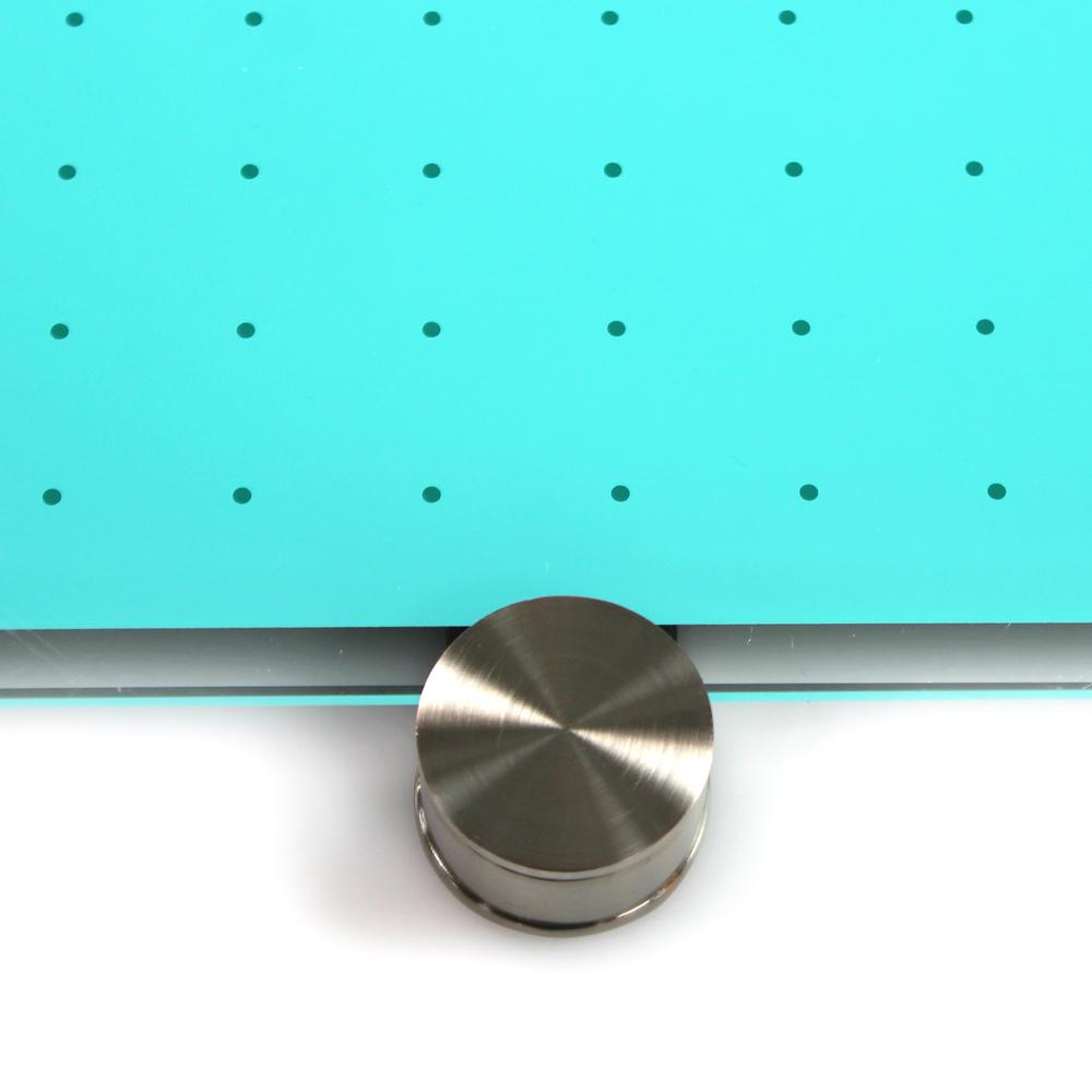 Glacier Teal Multi-Purpose Grid Glass Dry Erase Board 24" x 36"