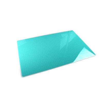 Glacier Teal Multi-Purpose Grid Glass Dry Erase Board 30" x 40"