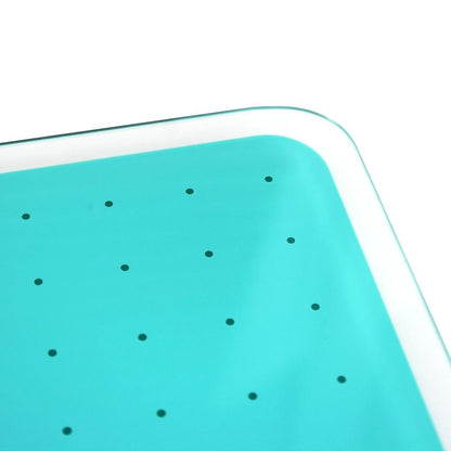 Glacier Teal Multi-Purpose Grid Glass Dry Erase Board 30" x 40"