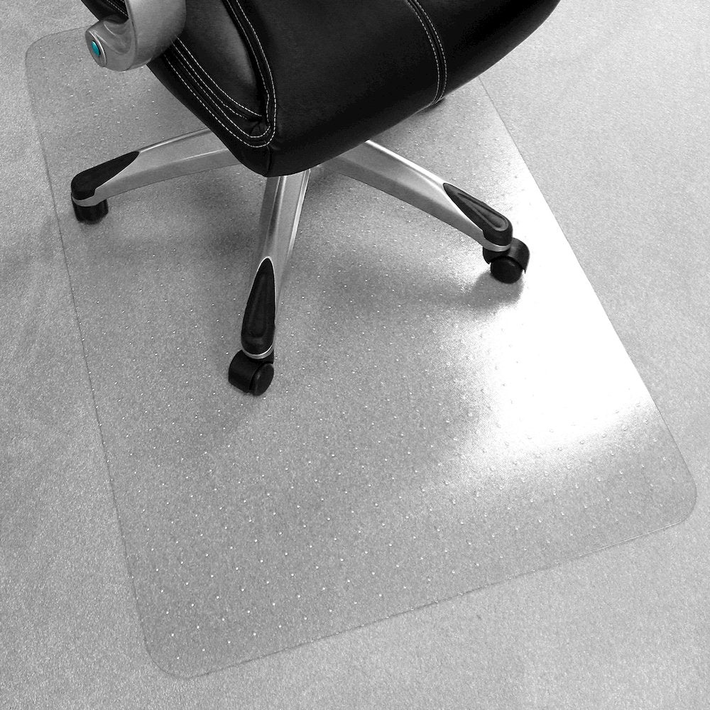 Rectangular Chair Mat for Low Pile Carpets up to 1/4" Thick - 45" x 53"
