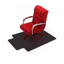 Black Vinyl Lipped Chair Mat for Hard Floor - 45" x 53"