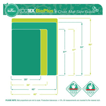 Chair Mat for Low / Medium Pile Carpets up to 1/2" thick - 29" x 47"