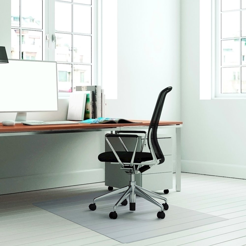 Advantagemat® Plus APET Rectangular Chair Mat for Hard Floors - 29" x 47"
