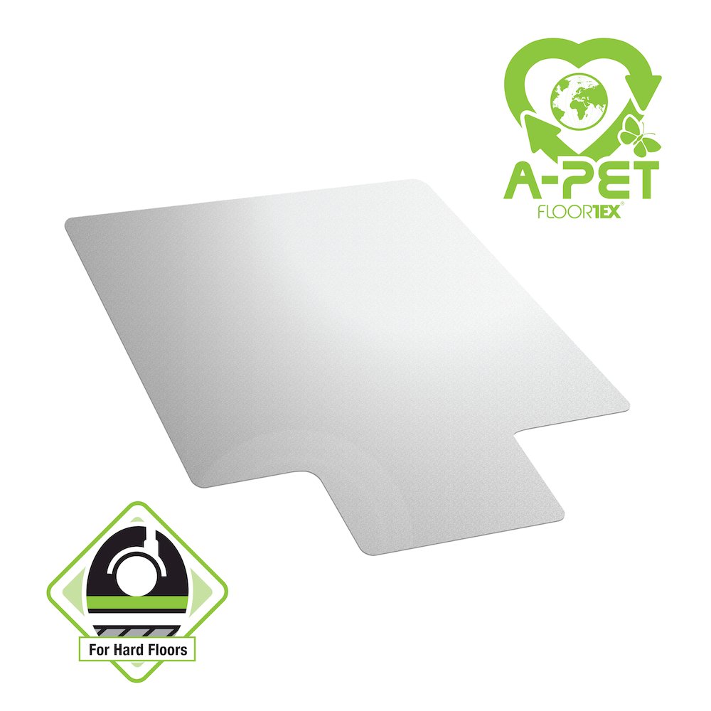 Advantagemat® Plus APET Lipped Chair Mat for Hard Floors - 36" x 48"