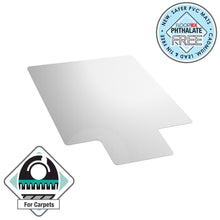 Vinyl Lipped Chair Mat for Carpets up to 3/8" - 48" x 60"