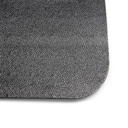 Black Vinyl Rectangular Chair Mat for Hard Floor - 48" x 60"
