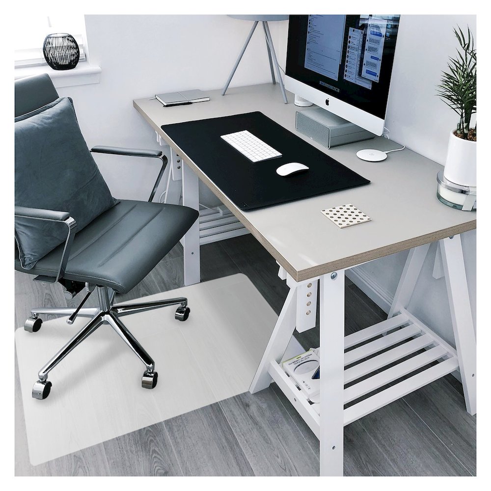 Rectangular Anti-Slip Foldable Chair Mat for Hard Floors - 36" x 48"