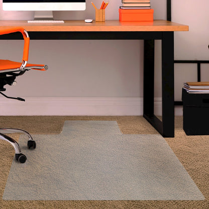 Vinyl Lipped Chair Mat for Carpets up to 3/8" - 45" x 53"
