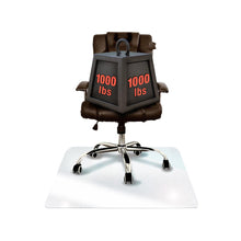 Heavy Duty Glass Chair Mat for Hard Floors & Carpets - 36" x 40"